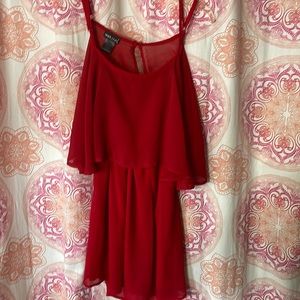 Wet Seal Red Open Back Dress